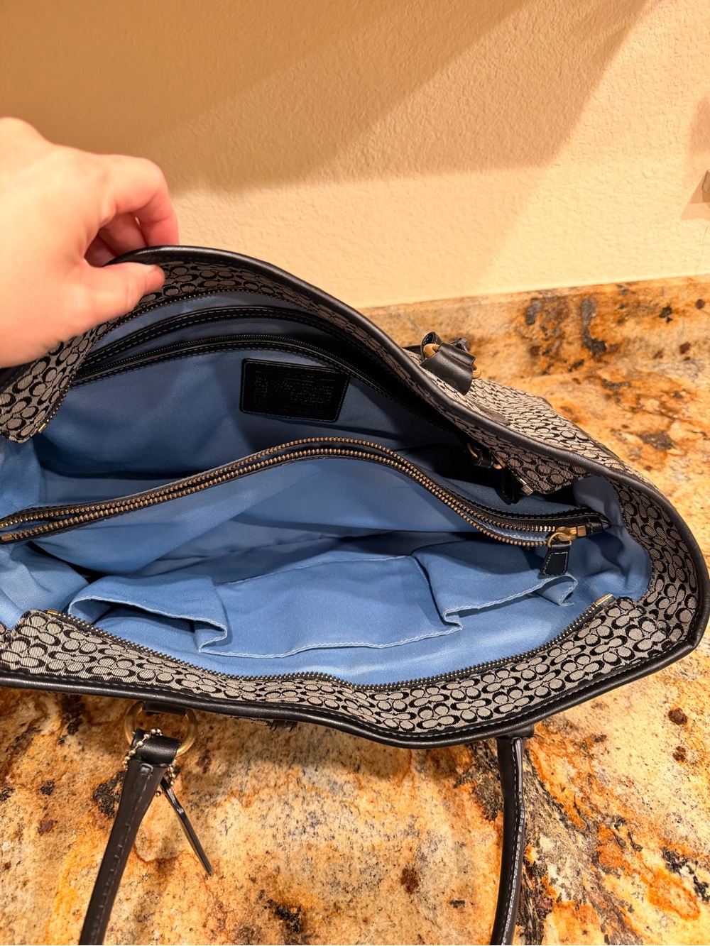 Coach y2k Signature Canvas Work Tote 5376 - Picture 7 of 9